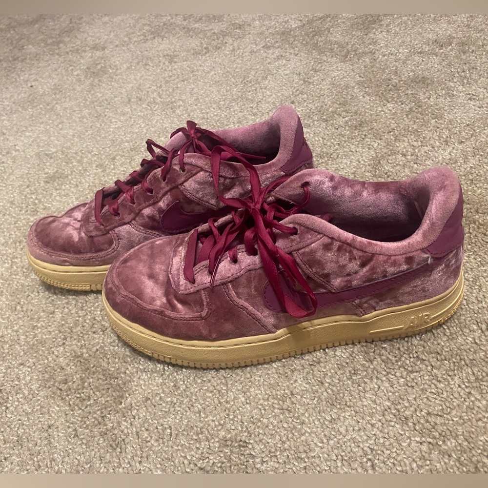 Vintage Nike Velvet Air Force 1’s